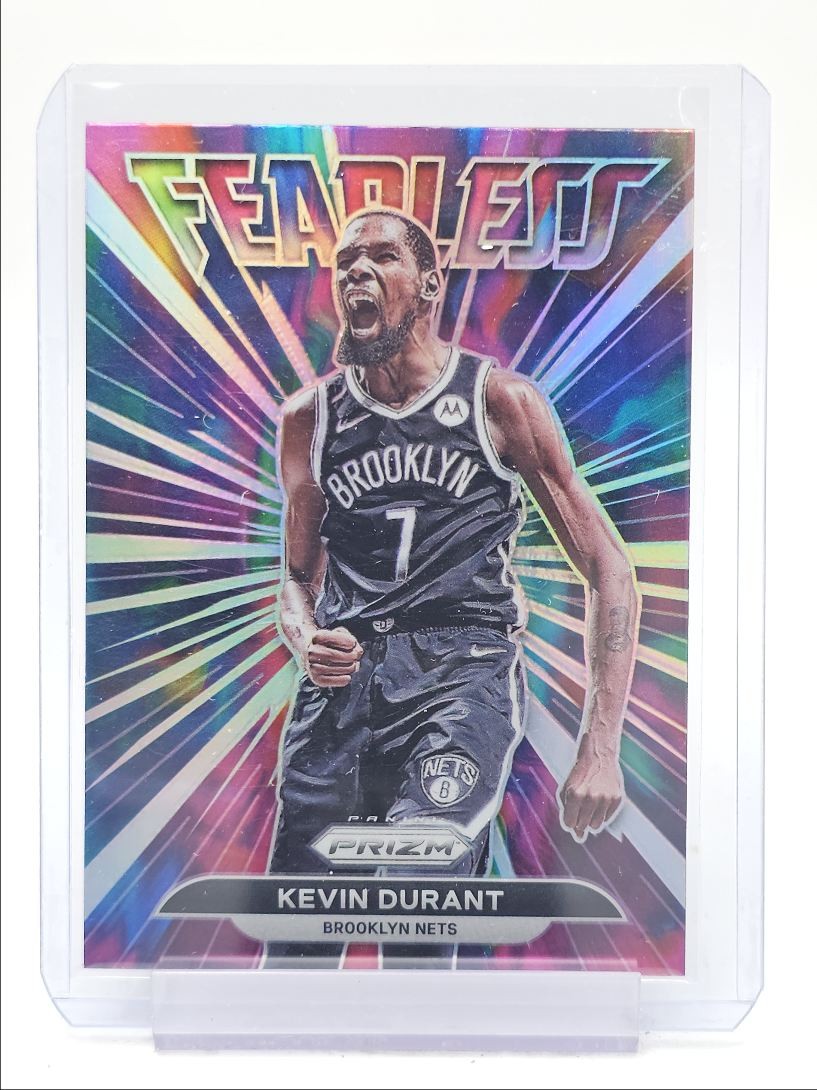 KEVIN DURANT 2021-22 PANINI PRIZM BASKETBALL FEARLESS SILVER NETS Q1605