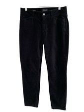 Talbots Black velvet Stretch Straight Leg Dress pants Women  s Size 6 Pockets