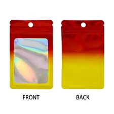 Gradient Matte Self-Sealing Bag with See-Through Window For Packaging Art Craft