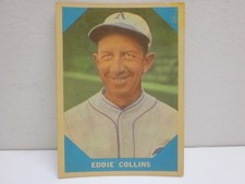 F. H. FLEER BASEBALL GREATS EDDIE COLLINS BASEBALL TRADING CARD #20