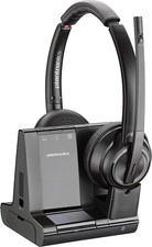 Plantronics SAVI W8220-M Office 3-in-1 Stereo Wireless DECT Headset 207326-01
