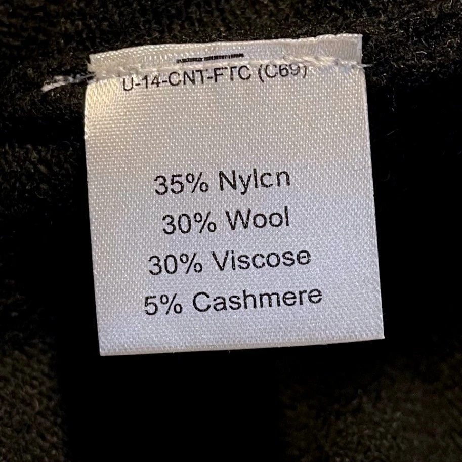 Suéter JO S A BANK RESERVE Para Hombres Cuello en V Lana Italiana Mezcla de Cachemira XL Negro Foto 3 de 4