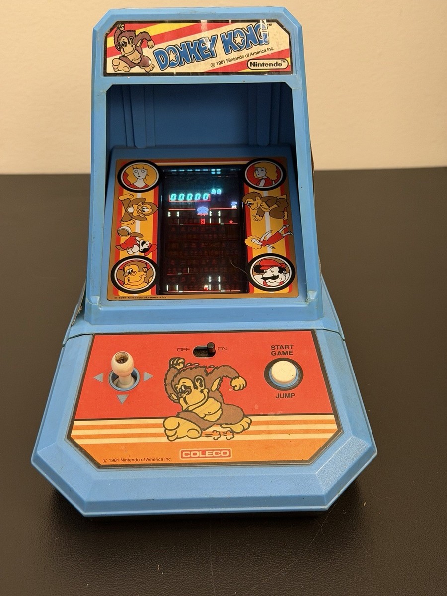 Donkey Kong Coleco Tabletop Mini Arcade Game Nintendo 1981, Works