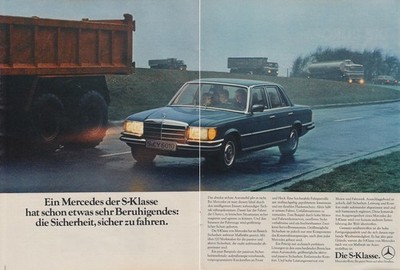 1979 Mercedes-Benz S-Class (W116) - Advertising Advert Original Advert (1)