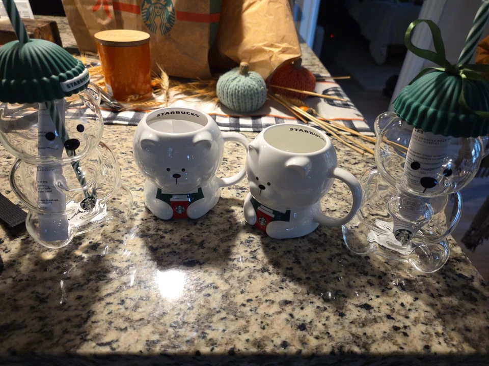 Starbucks Bearista tazas y tazas limitadas agotadas 2025 Foto 4 de 4