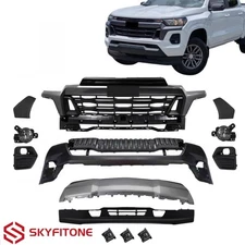 Front Bumper Assembly w/Grille Fog Lights For Chevrolet Chevy Colorado 2023-2024