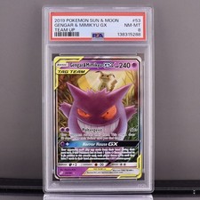Pokemon Team Up Gengar & Mimikyu GX 53/181 PSA 8 2019 NM-MT