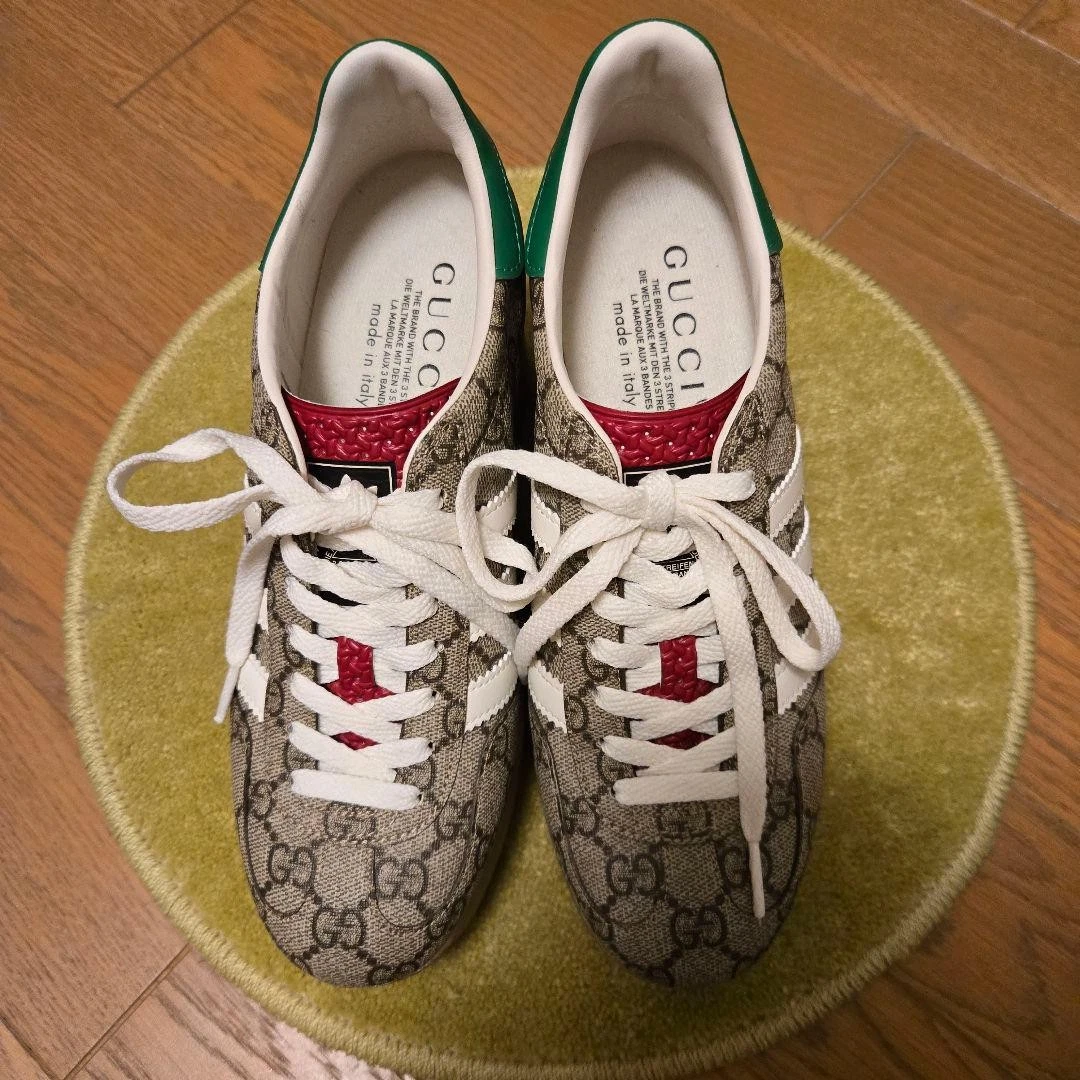 adidas gazelle silver green womens Adidas x Gucci Gazelle – Irene Buffa main image 1