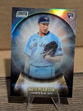 2021 Topps Stadium Club Chrome Nate Pearson Rookie Crystal Ball Wave Refractor