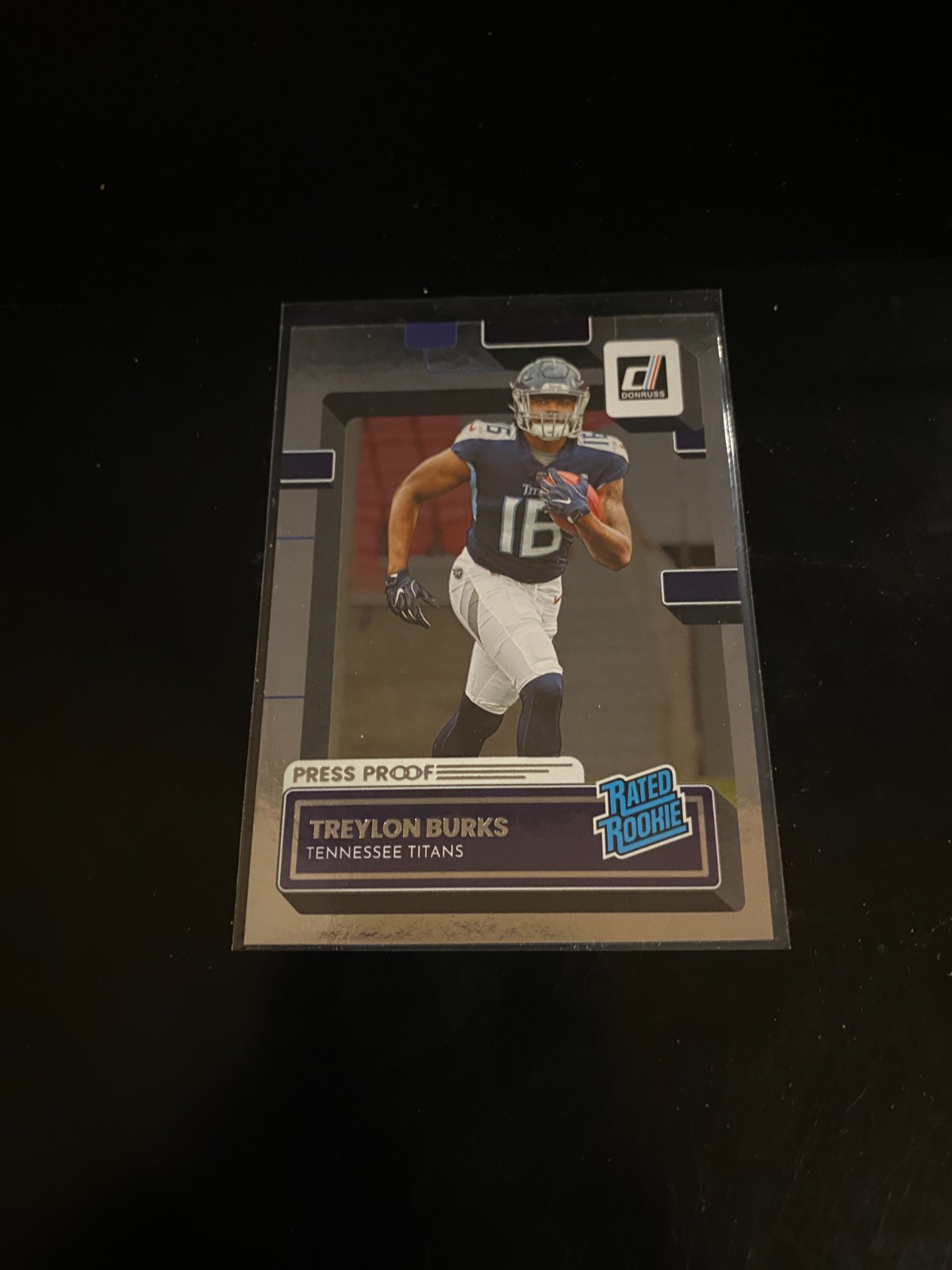 Treylon Burks 2022 Panini Donruss Silver Press Proof /100 RC Titans 312