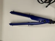 Conair MiniPRO CS56J 1/2" Ceramic Travel Flat Iron Dual Voltage w/Pouch Blue