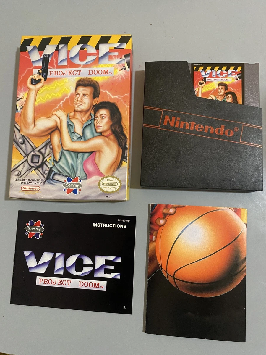Jeu NES Vice: Project Doom CIB (Complet) - État Comme Neuf