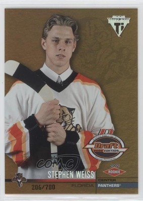 2001 Pacific Private Stock Titanium Draft Edition 206/780 Stephen Weiss #133 lu4
