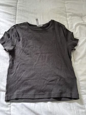 2 Piece H&M Divided Crop Top Shirts In Gray and Pink   In Medium
