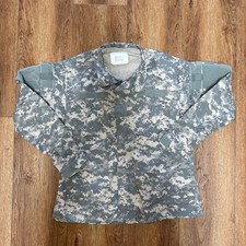 US Army ACU Combat Uniform Coat UCP Digital Camo Jacket Mens Large Regular Zip