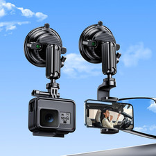 Suction Cup Mount for Gopro Camera Phone Holder, Rotatable Anti-Shake Suction Cu