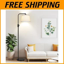 Modern Arc Lamp for Bedroom Office - Dimmable LED Included