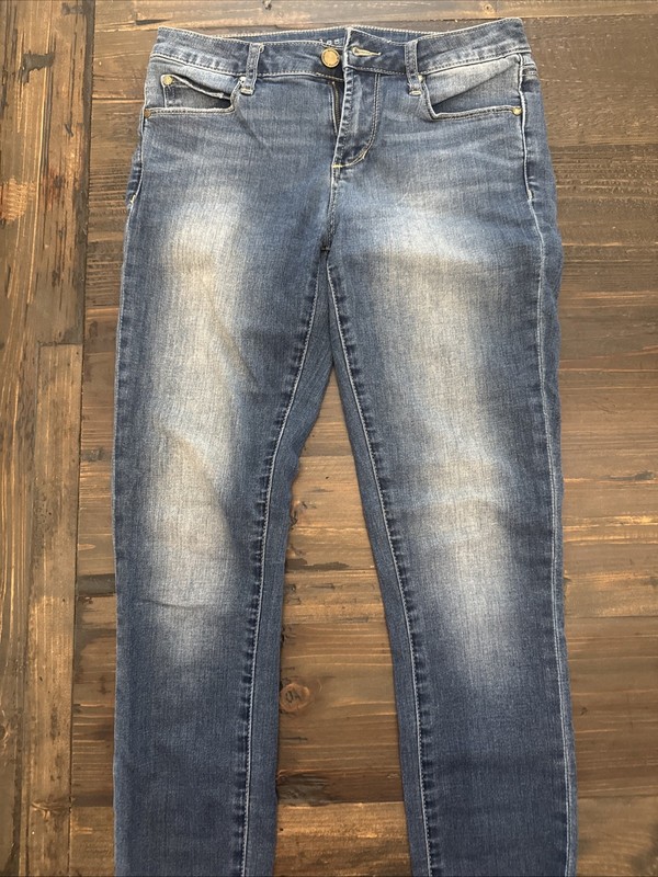 Articles Of Society Womens Step Hem Cropped Jeans Size 26 Distressed Low Rise