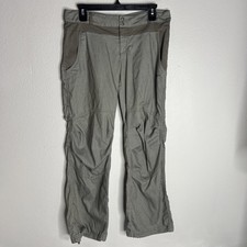 Vintage Nike Fit Dry Wide Leg Pants Womens Medium Green Zip Fly Gray Tag 90s EUC