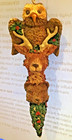 OWLS! Vintage Sportsman Owl Deer Bear Totem Christmas Ornament 6" tall perfect — photo 1