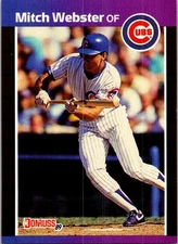 1989 Donruss #459b Mitch Webster