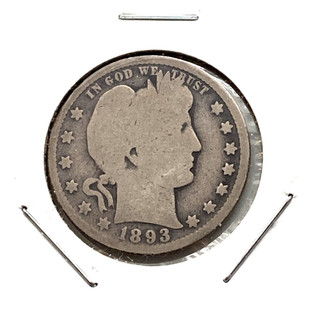 1893 O Barber 25¢ Quarter New Orleans EARLY UNITED STATES MINT F.S&H