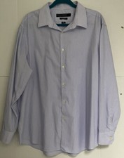 PERRY ELLIS PORTFOLIO wrinkle free long sleeve stripe button up shirt XL
