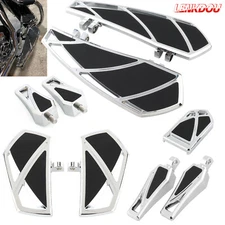 Phantom Floorboards Foot Pegs For Harley Touring Street Glide Road King Softail