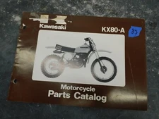 Kawasaki KX80-A Motorcycle Parts Lot  Manual # 85 2014 