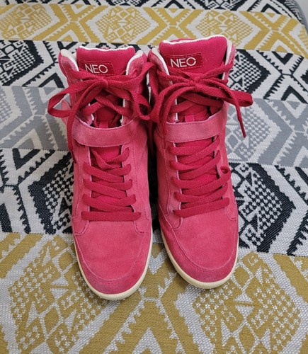 Womens Adidas Neo Hidden Wedge Heel Platform Trainers Size 5 EU 38 Vintage - Picture 2 of 10