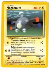 MAGNEMITE 53/102 BASE SET UNLIMITED POKEMON TCG CCG 2000 NM