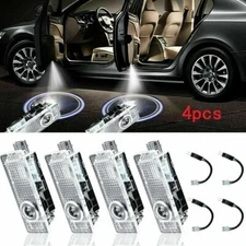 4Pcs Car LED Cool Laser Courtesy Puddle Lights Ambient Light For BMW 2004-2018