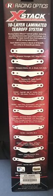 Racing Optics X Stack Tear Offs 10203c