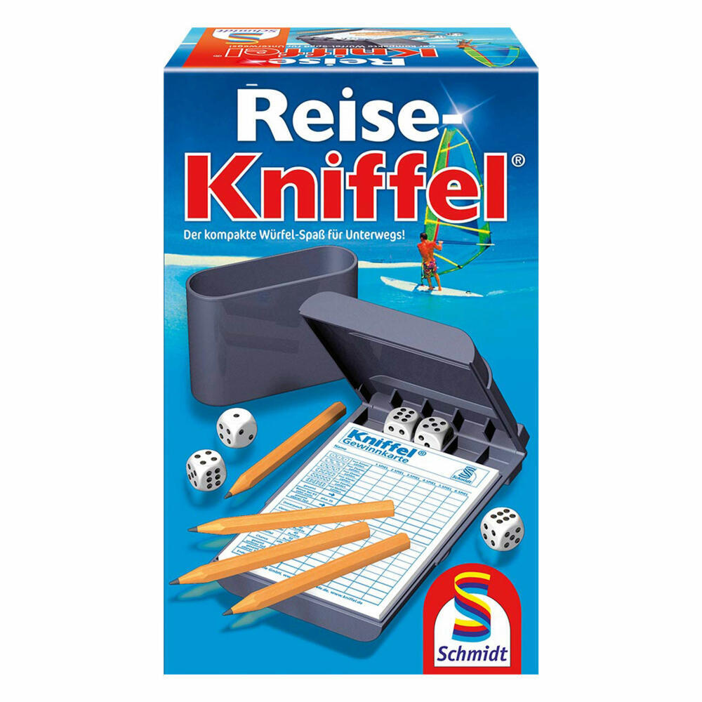 Schmidt Spiele Reise-kniffel Mit Zusatzblock, Familienspiel,
