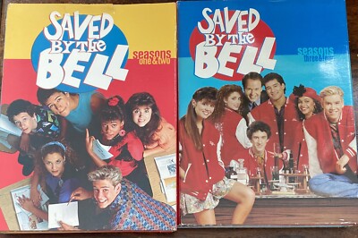 SAVED BY THE BELL: Seasons 1 & 2- 3 & 4 (9 Total DVDs) DVDs R LN, Read Below FS