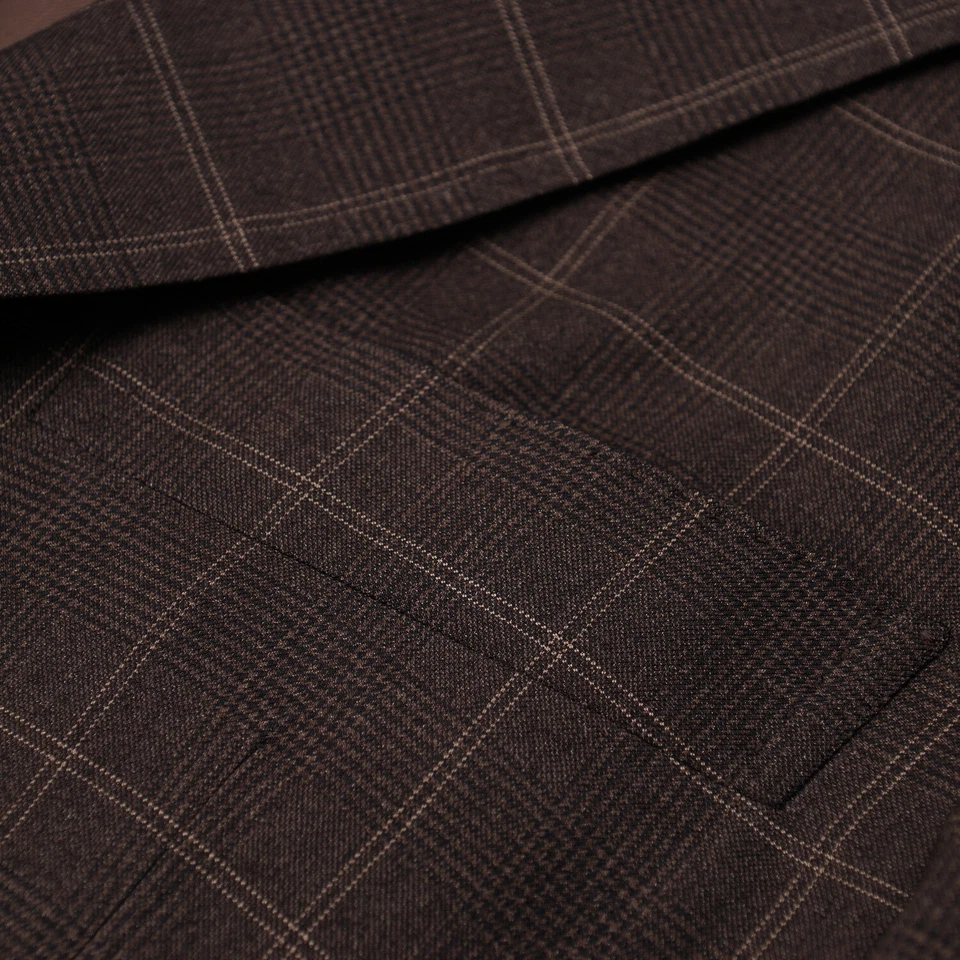 Sartoria Partenopea Slim-Fit Layered Check Wool-Silk Sport Coat 46R (Eu 56) - Image 4 of 4