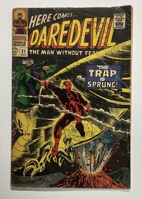 DAREDEVIL #21. OCT 1966. MARVEL. G/VG. STAN LEE! GENE COLAN! OWL!