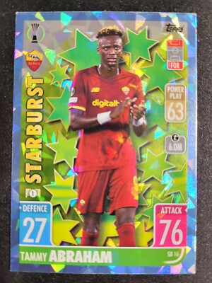 2020-21 TOPPS Match Attax Extra Tammy Abraham BLUE ICE card #SB 16