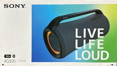 Sony XG500 X-Series Portable Water-Resistant Bluetooth Speaker (Black) *SRSXG500