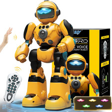 RC Robot Toys for Kids Ages 3 4 5-7 Year Old Magic Record Voice Function, Remote