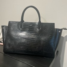 Saint Laurent Paris Cavas Black Snake Print