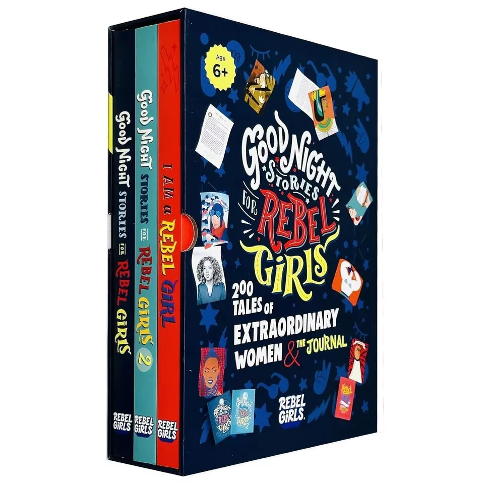 Good Night Stories for Rebel Girls 3 Books Collection Box Set Francesca Cavallo