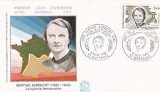 FRANCE 1983 FDC BERTIE  ALBRECHT YT 2294