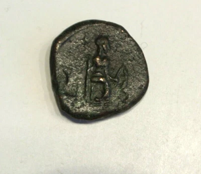 bronze GREC joli portrait ATHENA découvrir poids 2 gr 45 petit prix - Photo 1/2