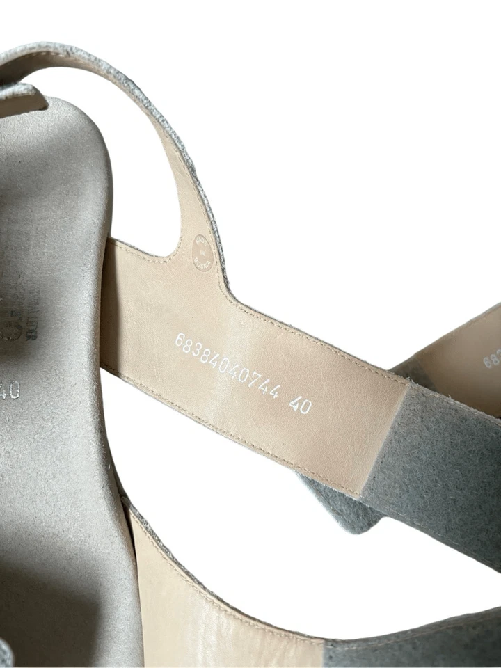 Sandalias Mephisto Engelina para mujer talla EU 40 US 10 gris plata cuero Cloud Boa Foto 3 de 4