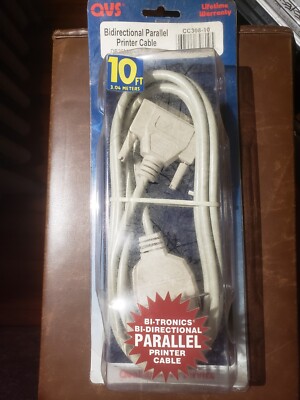 QVS Bidirectional Parallel Printer Cable 
