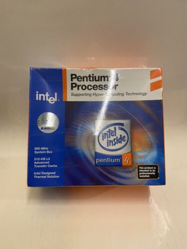 Brand new Intel Pentium 4 2.6GHz Processor ￼￼ Brand New Retail Box Sealed Rare - Picture 1 of 8