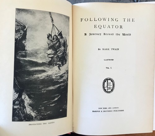 Mark Twain, Following the Equator Pt. 1, 1899 hardcover Harper & Bros, Very Good - Picture 2 of 2