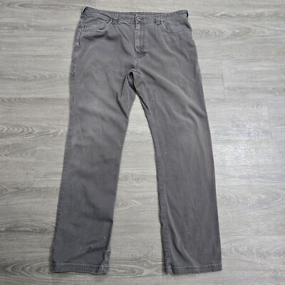 Prana Breathe Utilty Brown Relaxed Straight Hiking Pants Mens 38x32