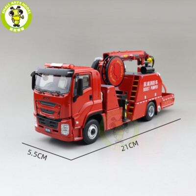 1/43 JIEDA ISUZU Fully Automatic Boost Pumper Fire Truck Diecast